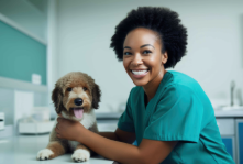 HSA Image -Veterinarian with dog